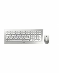 Top 10 ✨ CHERRY DW 8000 Ensemble Clavier & Souris Sans Fil, Blanc/argent, USB, AZERTY - FR ⭐