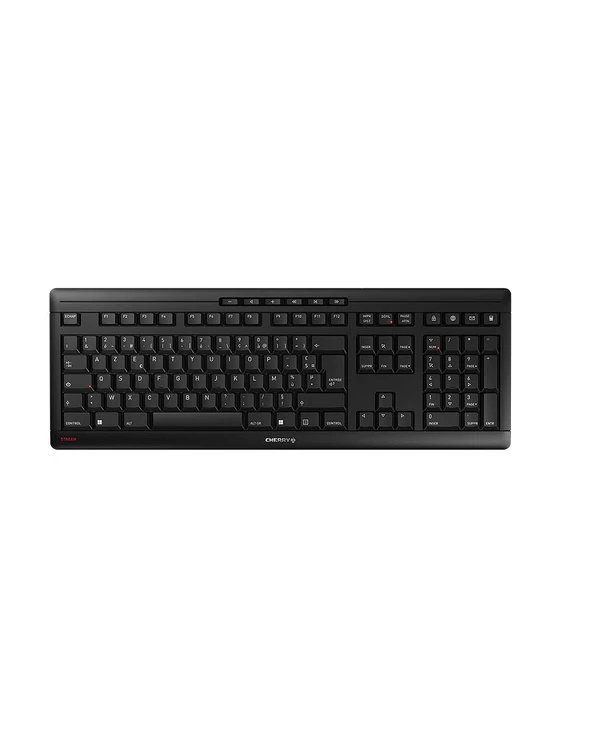 De gros đ CHERRY Stream Wireless Clavier FR Sans Fil +USB AZERTY Français Noir â