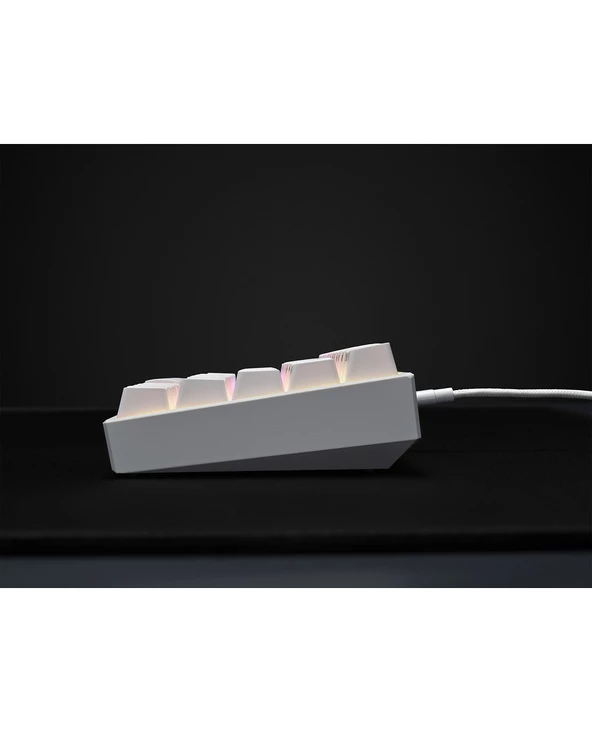 De gros 🔔 Corsair GAMER MÉCANIQUE (CHERRY MX RED) K65 MINI 60% RGB (BLANC) Clavier QWERTY Français ✔️ – Image 5