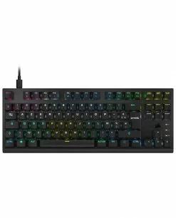 Bon marché 🔔 Corsair K60 PRO TKL RGB OPX Clavier RF Sans Fil AZERTY Français Noir 🤩