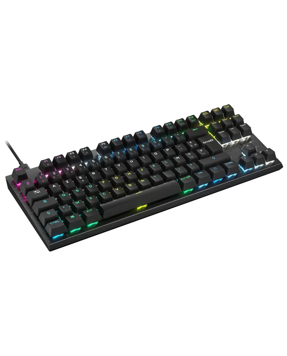Bon marché 🔔 Corsair K60 PRO TKL RGB OPX Clavier RF Sans Fil AZERTY Français Noir 🤩 – Image 4