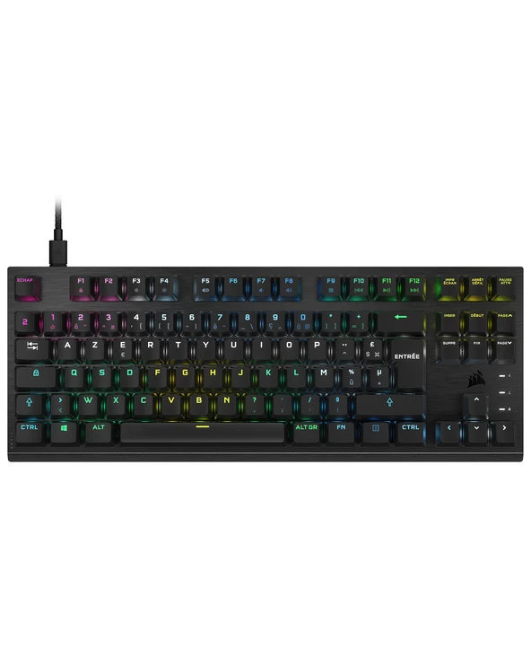 Bon marché 🔔 Corsair K60 PRO TKL RGB OPX Clavier RF Sans Fil AZERTY Français Noir 🤩