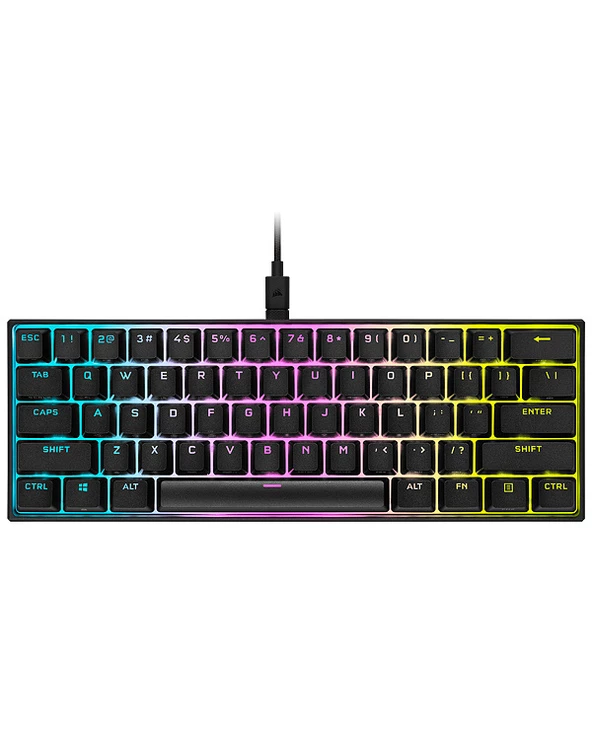 Nouveau 🛒 Corsair K65 RGB Mini Clavier USB QWERTY Anglais Américain Noir 🎉 – Image 2