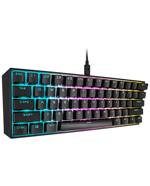 Nouveau 🛒 Corsair K65 RGB Mini Clavier USB QWERTY Anglais Américain Noir 🎉 – Image 5