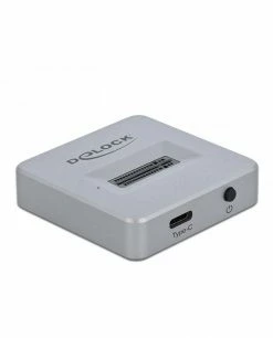 Promo 🔥 DeLOCK 64000 Station D'accueil De Disques De Stockage Argent ❤️