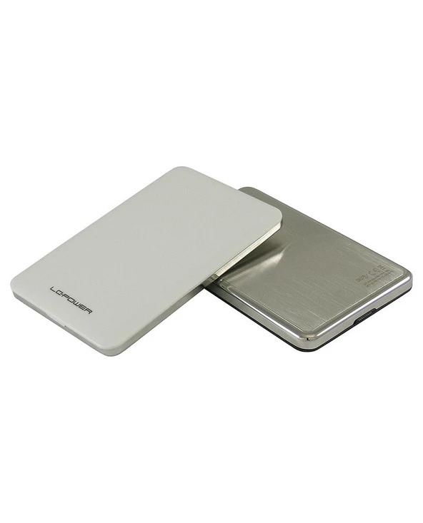 Nouveau 🛒 LC-Power LC-25U3-7W Boîtier De Disques De Stockage Aluminium, Blanc 2.5" ⭐ – Image 2