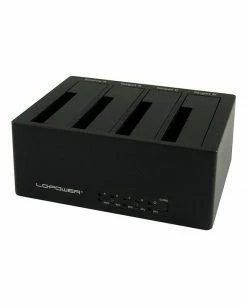 Vente flash 🔔 LC-Power LC-DOCK-U3-4B Station D'accueil De Disques De Stockage USB 3.2 Gen 1 (3.1 Gen 1) Type-A Noir 🎉