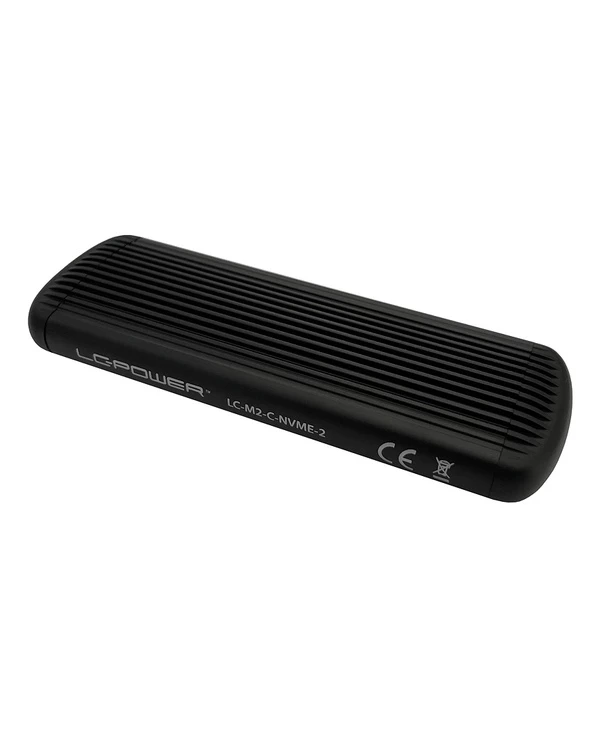 Nouveau ✨ LC-Power LC-M2-C-NVME-2 Boîtier De Disques De Stockage Enceinte Ssd Noir M.2 🤩 – Image 2