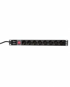 Tout neuf 🌟 LogiLink PDU8C01 Unité De Distribution D'énergie 1U Noir 8 Sortie(s) CA 😍
