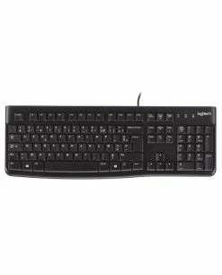 Sortie 🎁 Logitech K120 Corded Keyboard Clavier USB AZERTY Belge Noir 😍