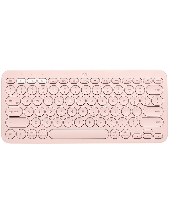 Meilleure affaire ⭐ Logitech K380 Multi-Device Bluetooth Keyboard Clavier AZERTY Français Rose 🔔 – Image 2