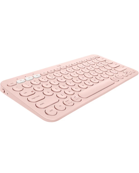 Meilleure affaire ⭐ Logitech K380 Multi-Device Bluetooth Keyboard Clavier AZERTY Français Rose 🔔 – Image 3