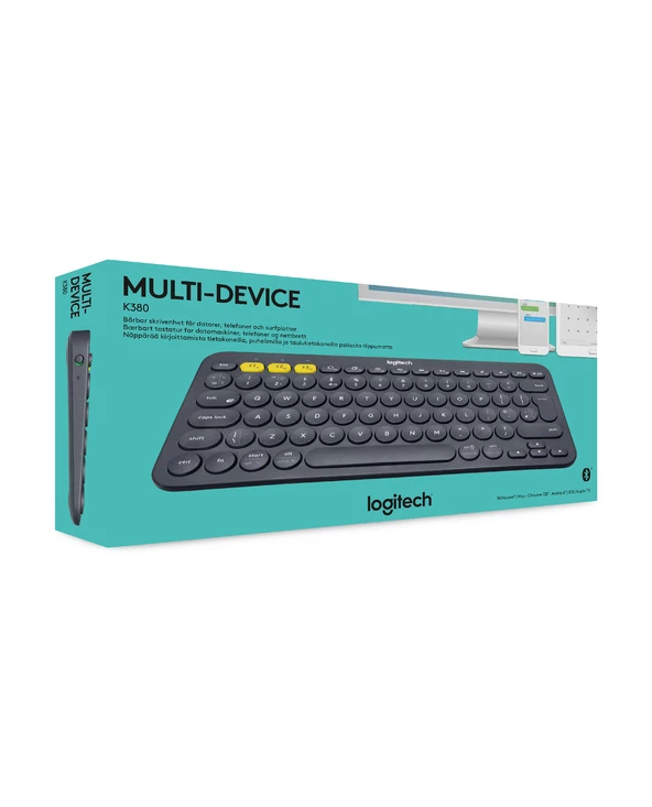 Bon marché ✔️ Logitech K380 Multi-Device Bluetooth Keyboard Clavier AZERTY Français Gris 🤩 – Image 6