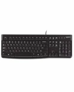 De gros ❤️ Logitech Keyboard K120 For Business Clavier USB QWERTY Espagnole Noir 🔔