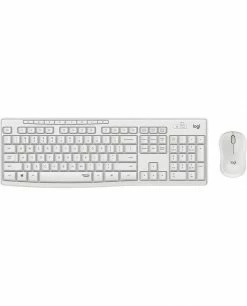 Promo 🛒 Logitech MK295 Silent Wireless Combo Clavier Souris Incluse USB QWERTY Espagnole Blanc 🧨