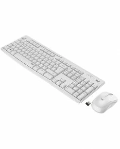 Coupon 🛒 Logitech MK295 Silent Wireless Combo Clavier USB AZERTY Français Blanc 🌟