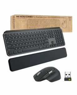 Vente flash 😍 Logitech MX Keys Combo For Business Gen 2 Clavier Souris Incluse RF Sans Fil + Bluetooth AZERTY Français Graphite 😉