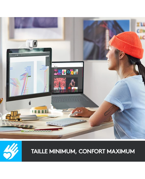 Bon marché 🎉 Logitech MX Keys Mini For Mac Minimalist Wireless Illuminated Keyboard Clavier Bluetooth AZERTY Français Gris 🔥 – Image 4