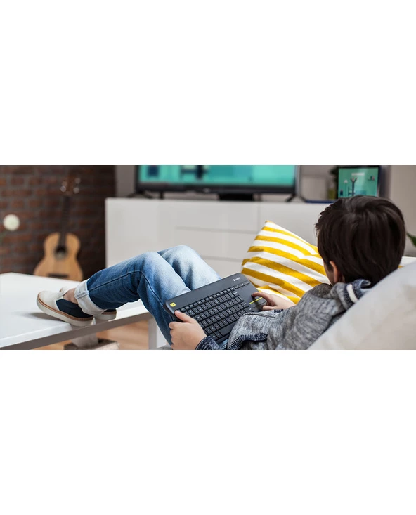 Acheter 👏 Logitech Wireless Touch Keyboard K400 Plus Clavier RF Sans Fil QWERTY Anglais Noir 🎁 – Image 3