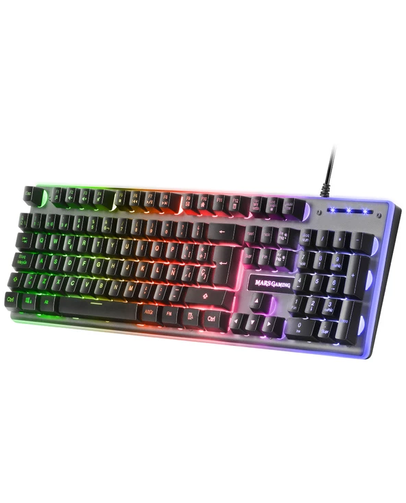 Grosses soldes 😉 Mars Gaming MK220FR Clavier USB Français Noir, Gris ⌛ – Image 2