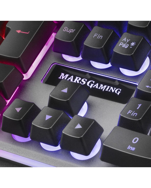 Grosses soldes 😉 Mars Gaming MK220FR Clavier USB Français Noir, Gris ⌛ – Image 6