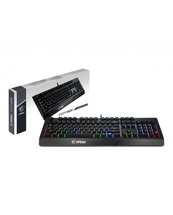 Vente flash 🔥 MSI Vigor GK20 Clavier USB AZERTY Français Noir ✔️ – Image 5