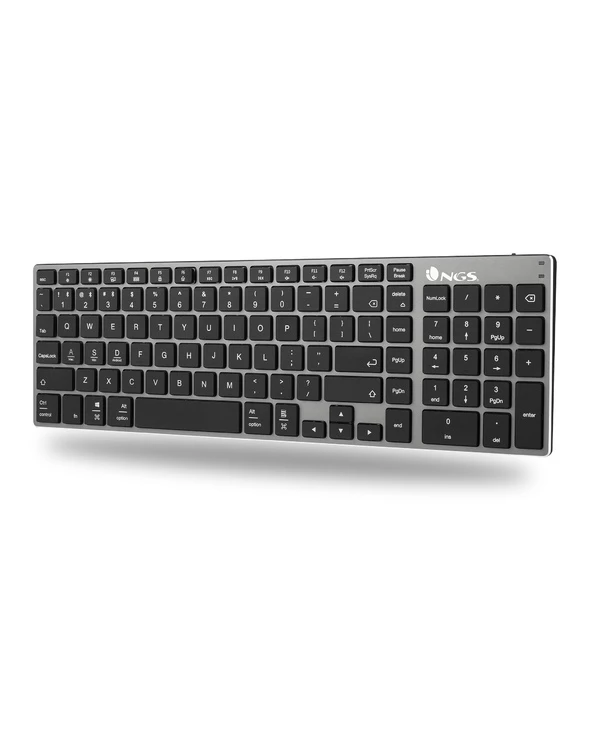 Promo 💯 NGS FORTUNE-BT, AZERTY, FR Clavier Bluetooth Français Noir, Argent ⭐ – Image 5