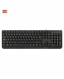 Offres 🔔 NGS FunkyV3, QWERTY, ES Clavier USB Espagnole Noir 👍