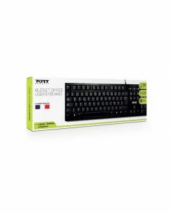 Grosses soldes ✨ Port Designs 900753 Clavier USB AZERTY Français Noir 👏