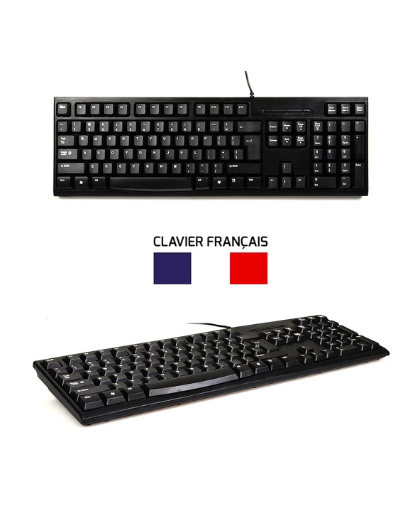Grosses soldes 🛒 Port Designs 900900 Clavier USB AZERTY Français Noir 🤩 – Image 2
