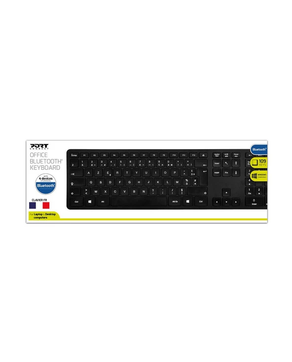 Meilleure vente 🤩 Port Designs 900903 Clavier Bluetooth AZERTY Français Noir 🔥 – Image 4