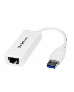 Le moins cher 🎁 StarTech.com Adaptateur Réseau USB 3.0 Vers Gigabit Ethernet NIC - 10/100/1000 Mb/s - M/F - Blanc 👍