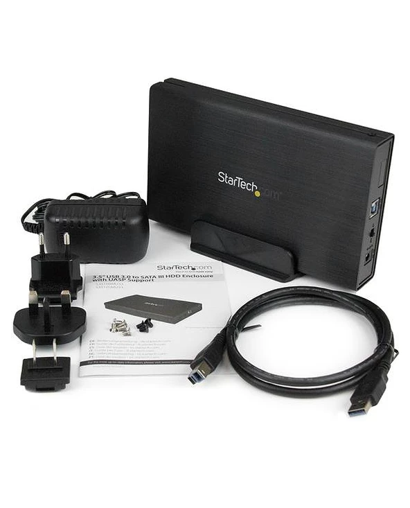 Grosses soldes 🤩 StarTech.com Boîtier Externe Pour Disque Dur 3.5" SATA III Sur Port USB 3.0 Avec Support UASP - Noir 💯 – Image 6