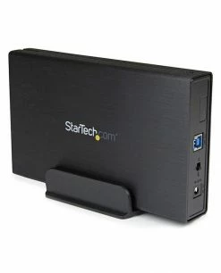 Grosses soldes 🤩 StarTech.com Boîtier Externe Pour Disque Dur 3.5" SATA III Sur Port USB 3.0 Avec Support UASP - Noir 💯