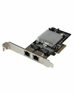 Remise 🥰 StarTech.com Carte Réseau PCI Express 2 Ports Gigabit Ethernet 10/100/1000 Avec Chipset Intel I350 ⌛