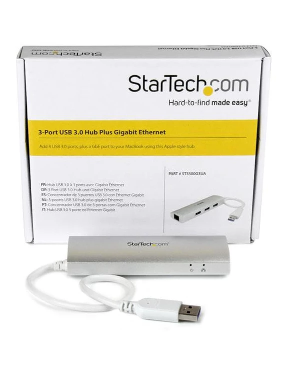 Meilleure vente 🧨 StarTech.com Hub USB 3.0 Portable à 3 Ports Avec Gigabit Ethernet - Câble Intégré - Aluminium ⌛ – Image 6