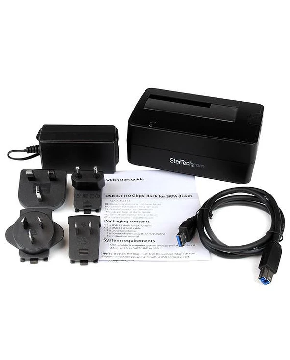 Vente flash 😍 StarTech.com Station D'accueil USB 3.1 (10 Gb/s) Pour Disque Dur SATA De 2,5 / 3,5 Pouces ✨ – Image 4