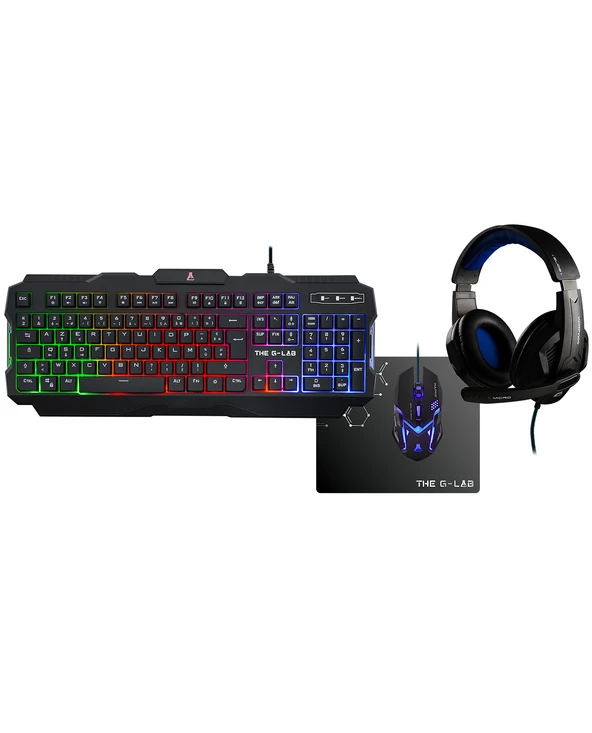 Meilleure affaire 😍 The G-Lab Combo Argon Clavier USB AZERTY Français Noir 😀