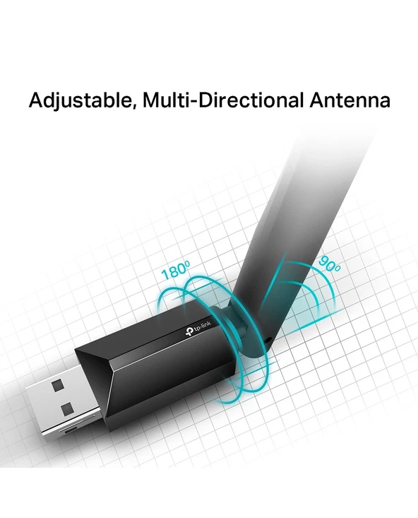 Meilleure vente 🎁 TP-LINK AC600 High Gain Wireless Dual Band USB Adapter Interne WLAN 600 Mbit/s 😍 – Image 6