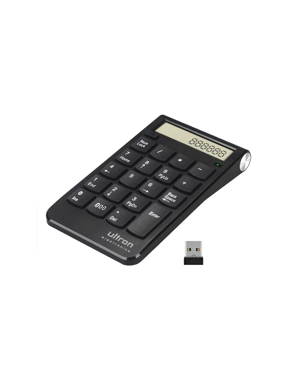 Offres ❤️ Ultron UN2 Clavier Numérique Ordinateur Portable RF Sans Fil Noir 🎉