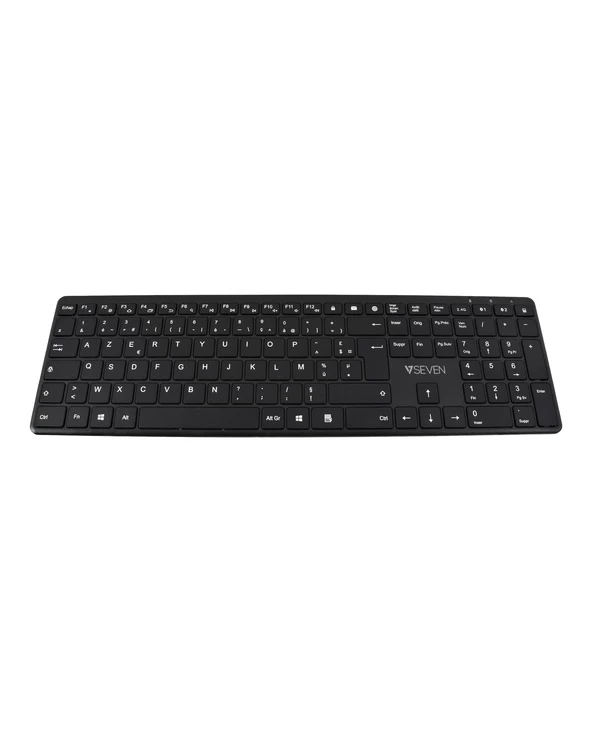Promo ✨ V7 Clavier KW550FRBT Dual Mode Bluetooth / Wireless 2,4 GHZ Français AZERTY - Noir 🛒 – Image 4