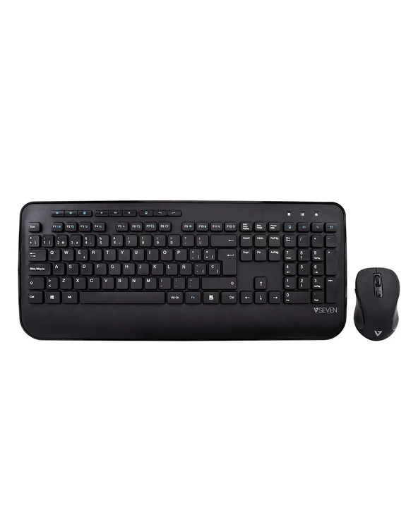 Nouveau đ V7 Clavier QWERTY Espagnol Complet Avec Repose-mains CKW300ES â Noir â â Image 2